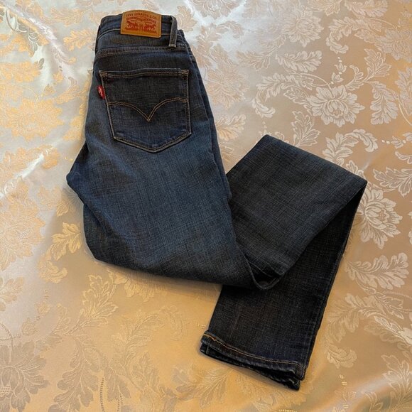 Levi's 721 Blue Skinny High Rise Jeans Size 26 - Picture 3 of 9